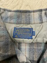 PENDLETON ペンドルトン vintage 50s 60s 70s オンブレ　ウール チェック オープンカラー シャツ M USA製 ヴィンテージ vintage ビンテージ_画像4