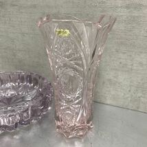インテリア ノリタケ クリスタル noritake CRYSTAL 花瓶 灰皿 昭和レトロ ビンテージ　ビンテージ vintage ガラス_画像2
