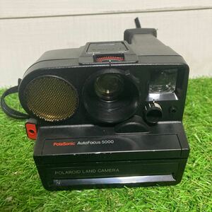 POLAROID LAND CAMERA PolaSonic AutoFocus 5000 ポラロイドカメラ フィルムカメラ 本体 ブラック カメラ レトロ雑貨　昭和レトロ