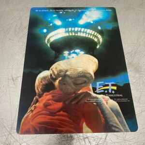 E.T 下敷き BANDAI 映画チラシ 昭和レトロ ビンテージ雑貨　レトロ雑貨