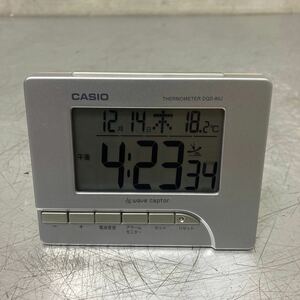 CASIO 電波時計 DQD-80J カシオ 温度計 目覚まし時計 