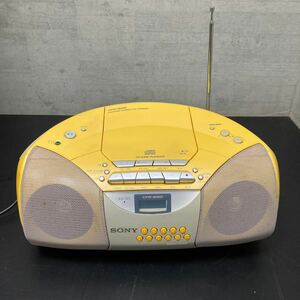 ソニー ＣＤラジオカセットコーダー CFD-S100 レトロ ラジカセSONY ラジオカセットレコーダー ラジカセ 昭和レトロ レトロ雑貨　動作確認済