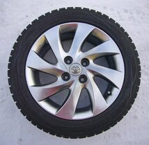 ☆TOYOTA トヨタ bB純正 15インチホイル 6J +40 4H PCD100 スタッドレス WINTERMAXX WM01 185/55R15 18年製 USED品☆_画像2