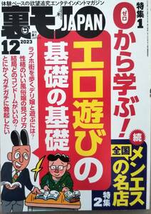 【2023年12月号★裏モノJAPAN★送料103円～】ゼロから学ぶ！エロ遊びの基礎の基礎/バカ画像だよ人生は/ニッポン珍百景