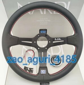  leather steering gear sport steering wheel steering wheel PVC leather 350mm 14 -inch DYL049