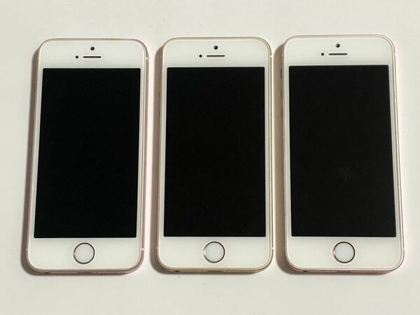 SIMフリー iPhone SE 16GB × 3台 第一世代 SIMロック解除 iPhoneSE アイフォン Apple アップル スマートフォン スマホ 送料無料