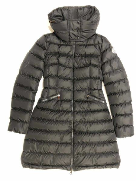 美品 MONCLER FLAMMETTE ブラック 0 モンクレール フラメッテ ダウンジャケット ダウンコート 国内正規品 モンクレールジャパン ダウン