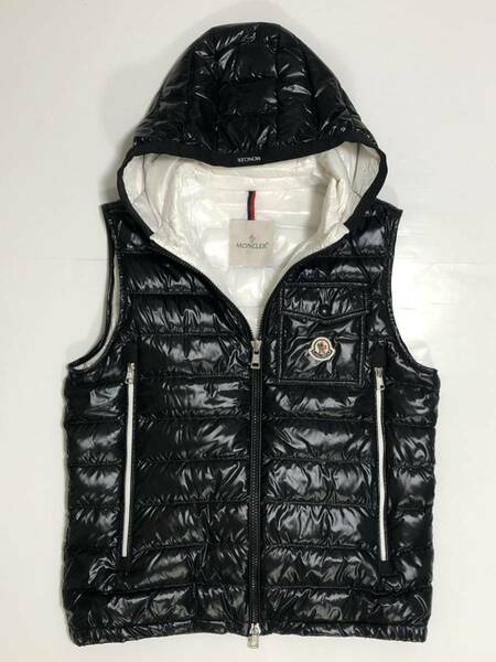 最新モデル 超美品 MONCLER RAGOT GILET ブラック モンクレール ダウンベスト フード 国内正規品 モンクレールジャパン ダウン ベスト