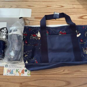 激レア Starbucks×PORTER CLASSICコラボトートバッグ&ハンディーステンレスタンブラーマグカップ新品