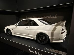 [カスタム品] 1/18 Nissan Skyline GT-R BCNR33 V-spec Whiteイグニッションモデル ignition model 日産 スカイライン R33 Nismo LM GT4