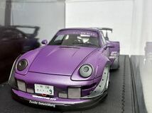 [絶版品] 1/43 IG2174 RWB 993 Matte Purple ignition model イグニッションモデル 中井 Porsche ポルシェ RAUH-Welt BEGRIFF _画像2