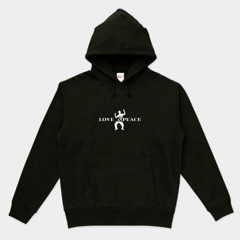 ☆Ls (Loveless) LOVE & PEACE PO.P (10.0オンス・プルオーバーパーカー).COLOR：BLK.SIZE：S～3XL ≪即決商品≫☆