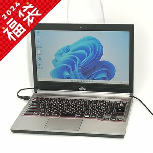 福袋 年末年始セール 赤字覚悟 日本製 13.3型 ノートパソコン 富士通 E736/P 中古 Celeron DVDRW 無線 webカメラ Windows11 Office 保証付