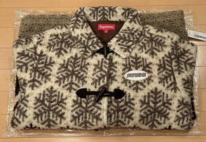 Supreme Snowflake Fleece Toggle Jacket M Tan シュプリーム スノーフレイク フリース トグル ジャケット コート【boxロゴノース