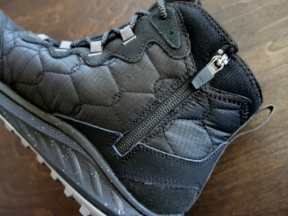 ★ 25.0cm (US8.0) ★ MERRELL メレル アントラ 3 サーモ MID WP 067772 Black 黒 ウインターブーツ ジップ付 軽量 アウトドア 新品 正規品