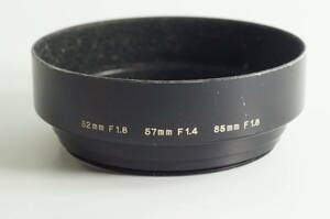 影HG【並品 送料無料】KONICA HEXANON 52mm F1.8 57mm F1.4 85mm F1.8用 コニカメタルフード（55mm径）