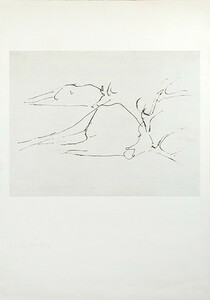 ヨーゼフ・ボイス版画「Tote Hirsche」　エッチング　限55　サイン有　44×57.5　S:90×63