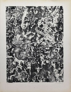 ジャン・デュビュッフェ版画「Les fruits de la terre」　リトグラフ　EA版　サイン、タイトル、年記　53.5×40.5　1959