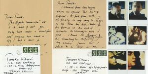 デレク・ジャーマン関係資料一括　ポラロイド13枚　自筆書簡2通　封筒付　署名本2冊　Derek Jarman