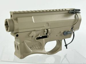 【NY SALE】海外製 M4 M16 AR15 タイプ 電動ガン用 HELLBREAKER スタイルレシーバーセット ホッグ FDE 検) A1 AR15 89式 MCX SCAR M733