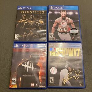 ps4 インジャスティス　ザショウ17 ufc3 デッドバイデイライト　セット　海外