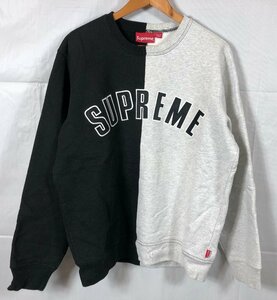 Supreme シュプリーム Split Crewneck Sweatshirt サイズ:M トレーナー スプリット クルーネック☆良品☆[66-1225-7O3]