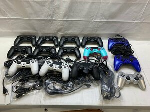 1円～ PlayStation 周辺機器まとめ コントローラー PS3 1点 PS4 11点 HORI 2点 ケーブル類【ジャンク・現状品】 動作未確認 [28-1219-2T9]