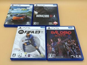 PS5 4本まとめ ザ クルー：モーターフェス /バイオハザードRE:4/FIFA23/BVIL DEAD プレステ5 PlayStation5 [25-1224-2T5] ☆良品☆