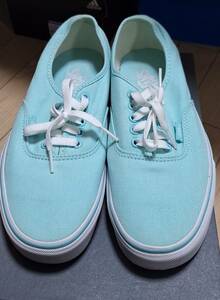 【1円～】Vans（ヴァンズ）721356 ミントグリーン スニーカー 265mm