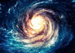 銀河 ギャラクシー 渦巻銀河 星団 星雲 ブラックホール 宇宙 天体 神秘 壁紙ポスター A2版594×420mm はがせるシール式 020A2