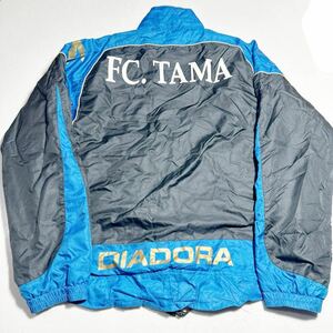 FC TAMA サッカー 支給 着用 ディアドラ diadora 裏地付 ジャケット Lサイズ