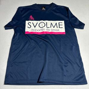 スボルメ svolme フットサル サッカー プラクティスシャツ トレーニングシャツ Mサイズ 紺 ネイビー