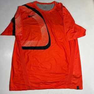 ナイキ NIKE オレンジ スポーツ トレーニング用 プラクティスシャツ 大人用XLサイズ