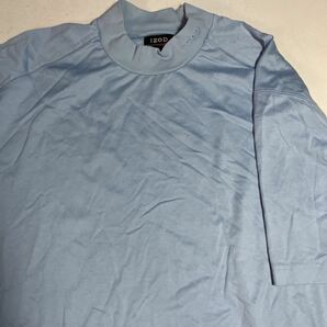 IZOD 水 ブルー 刺繍ロゴ ゴルフ トレーニング用 ハイネック インナーシャツ XLサイズの画像2