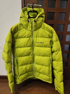 モンベル montbell パーマフロスト ライトダウン パーカー 1101501 メンズ M ライム Lime 黄緑 GORE-TEX WINDSTOPPER アルパイン