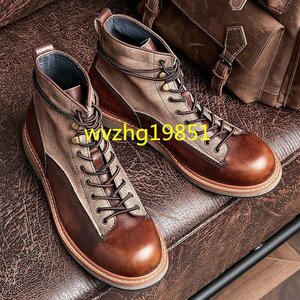 ZPT122* new goods boots men's original leather short boots feeling of luxury Work boots military boots men's shoes engineer boots . slide 24~27cm