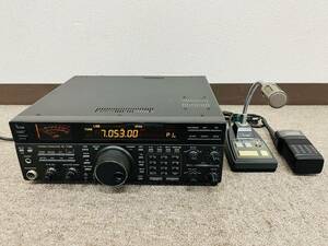 B◆通電OK◇ICOM アイコム IC-736 HF 50MHz オールモード トランシーバー マイク SM-8 レシーバー IC-R1 無線器◆