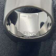 フェンディ リング FF ロゴ メタル サイズM FENDI 指輪 メンズ_画像8