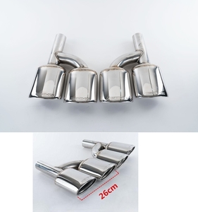  Benz W204 AMG style muffler cutter 2p