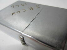 ★Vin-Zippo★ #200 ブラッシュ ダメージケース 彫物 ヴィンテージ 1965年　_画像9