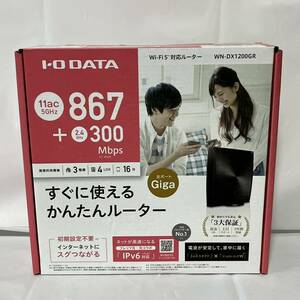 美品未開封品　IO DATE Wi-Fi5対応ルーター WN-DX1200GR 867＋300Mbps