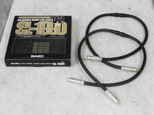 ☆ SAEC サエク SL-1990 RCAケーブルペア 箱付き ☆中古☆