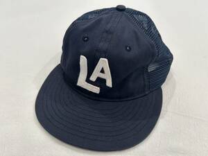 USA製 EBBETS FIELD FLANNELS エベッツフィールドフランネルズ LA コットンツイルメッシュキャップ