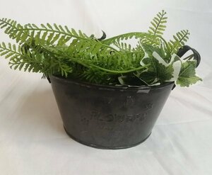 Ea1 00850 人工植物 造花 観葉植物 フェイクグリーン フェイクアスパラガスシダ 人工シダ植物 インテリア 二種盛り