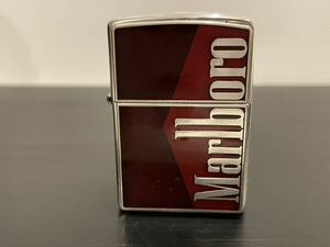 1円 希少品 ZIPPO ライター マルボロ MarlboroZippoジッポライター オイルライター真鍮製 中古品 喫煙具