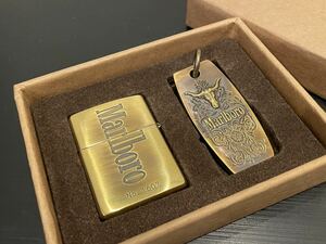 1円 超希少 未使用 ZIPPO ジッポライター マルボロ Marlboroオイルライターゴールドライター ZIPPO 真鍮製 新品