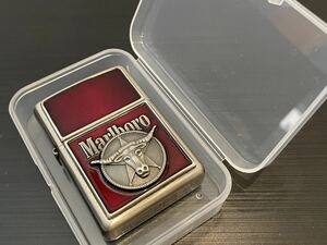 1円 ZIPPO ライター マルボロ Marlboroジッポ Zippoオイルライター真鍮製 中古品 喫煙グッズジッポー E0054