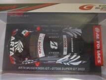 SPARK ARTA 無限 NSX-GT 2023 スーパーGT GT500 #16 福住仁嶺 大津弘樹 ホンダ HRC 1/43 SGT055 MUGEN HONDA NSX SUPER GT SPARK_画像5