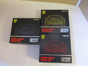 トミカ リミテッド ヴィンテージ ネオ フェラーリ 365 GT4 BB 赤/黒 青/黒 黄/黒 計3台 1/64 TOMICA FERRARI GT4BB TL　