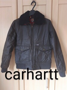 Carhartt XSサイズ カーハート ジャケット パンドラ 襟ボア 中綿ブルゾン チャコールブラウン 送料無料